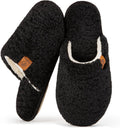 Women's Fuzzy Slip-on Slippers Warm Cozy Memory Foam - EverFoams
