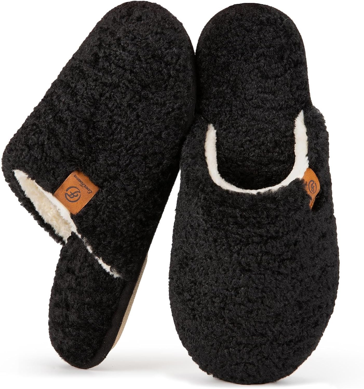 EverFoams Women's Fuzzy Slip-on Slippers for Cozy Comfort