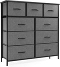 OLIXIS Dresser for Bedroom, 9 Storage Drawers - Wide Fabric Organizer