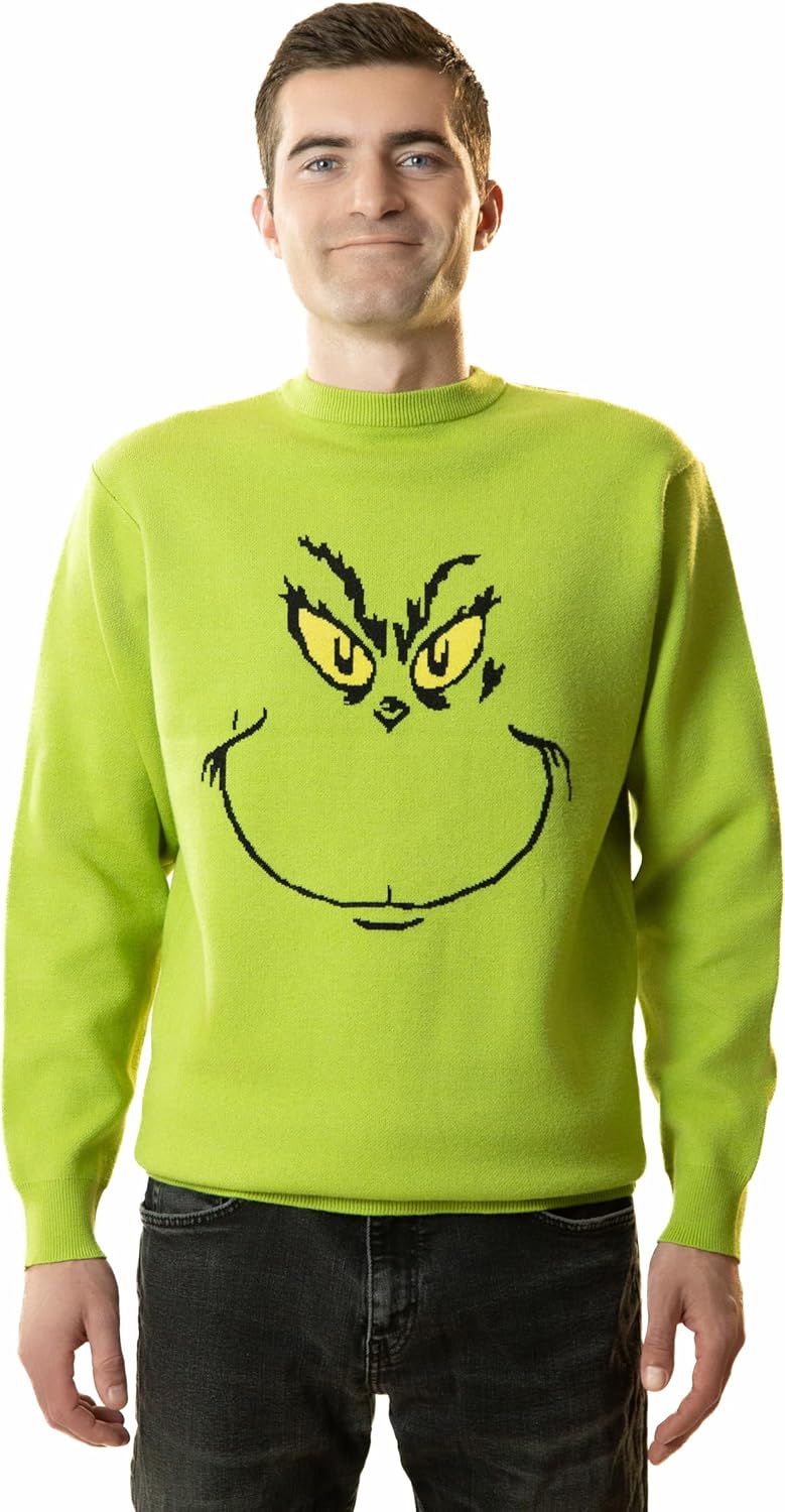 Monster Green XL Sweater - Festive Ugly Christmas Costume