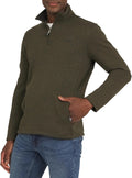 Chaps Men's Regular Fit Midweight Quarter Zip Fleece Pullover