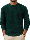 PJ PAUL JONES Mens Cable Knit Pullover Crewneck Sweater - Casual