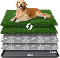 Large Dog Litter Box 47.6x29.2in - Extra Large Indoor Patio Potty