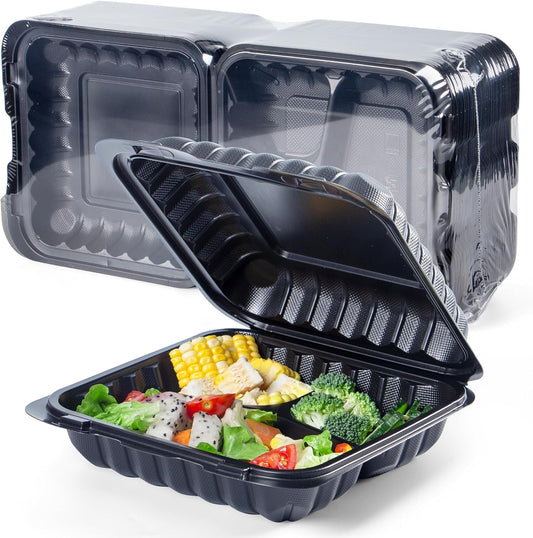 YANGRUI Disposable Containers 7.8in 30 oz 65 Pack for Food