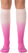 Comrad Knee High Compression Socks for Women - Berry Ombre 15-20 mmHg