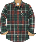 Mens Flannel Shirts Long Sleeve Button Down - Warm, True to Size