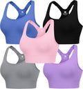 Evercute Adjustable Sports Bras 3/4 Pack - High Support Racerback