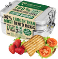 Stackable Stainless Steel Bento Box for Adults - 6 Cup Capacity