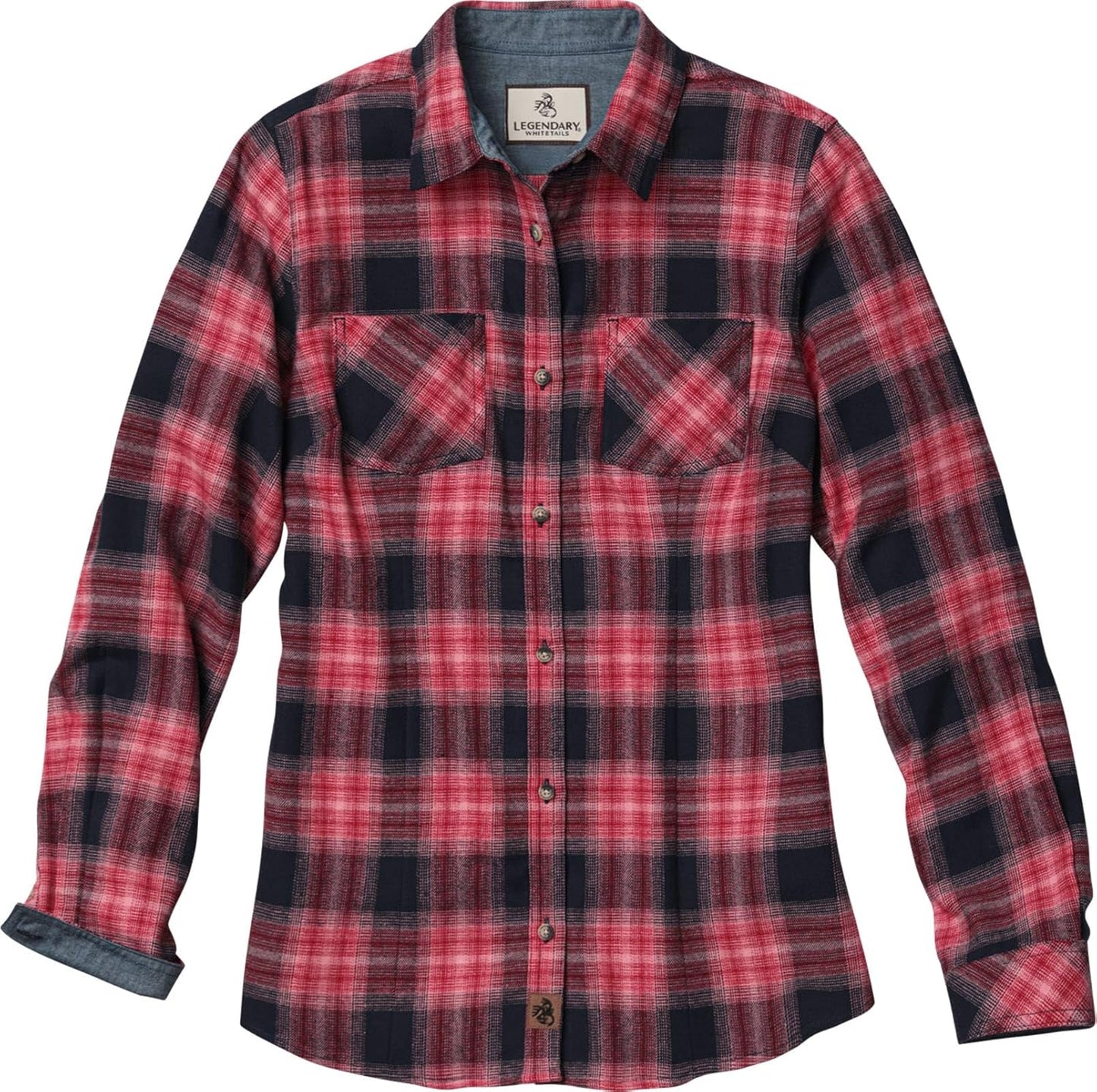 Legendary Whitetails Womens Long Sleeve Plaid Flannel Shirt
