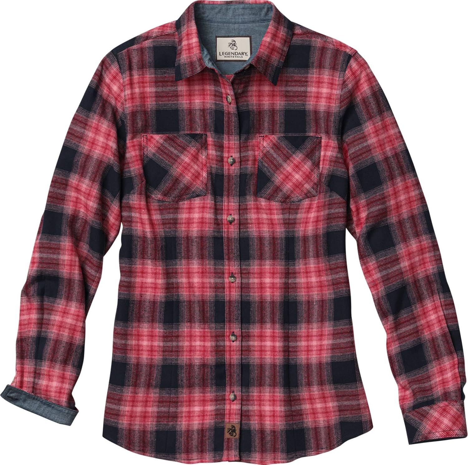 Legendary Whitetails Womens Long Sleeve Plaid Flannel Shirt