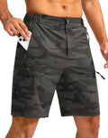 Men's 9in Hiking Cargo Shorts - Lightweight 5 Zipper Pockets