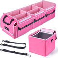 HIRALIY 4 in 1 Car Trunk Storage Organizer for SUVs