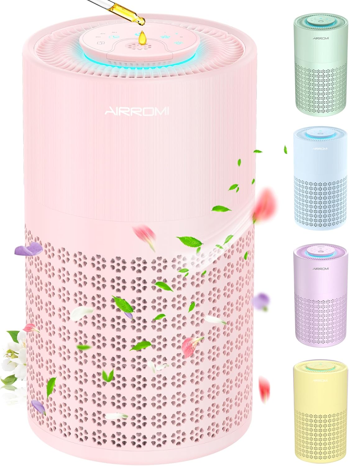 AIRROMI Air Purifier for Bedroom with HEPA Filter and Aromatherapy