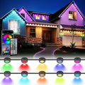 100 FT Permanent Outdoor Lights 2-in-1 Eaves & Ground Stakes - Smart