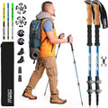 Foxelli Trekking Poles Lightweight Collapsible Aluminum Hiking Poles