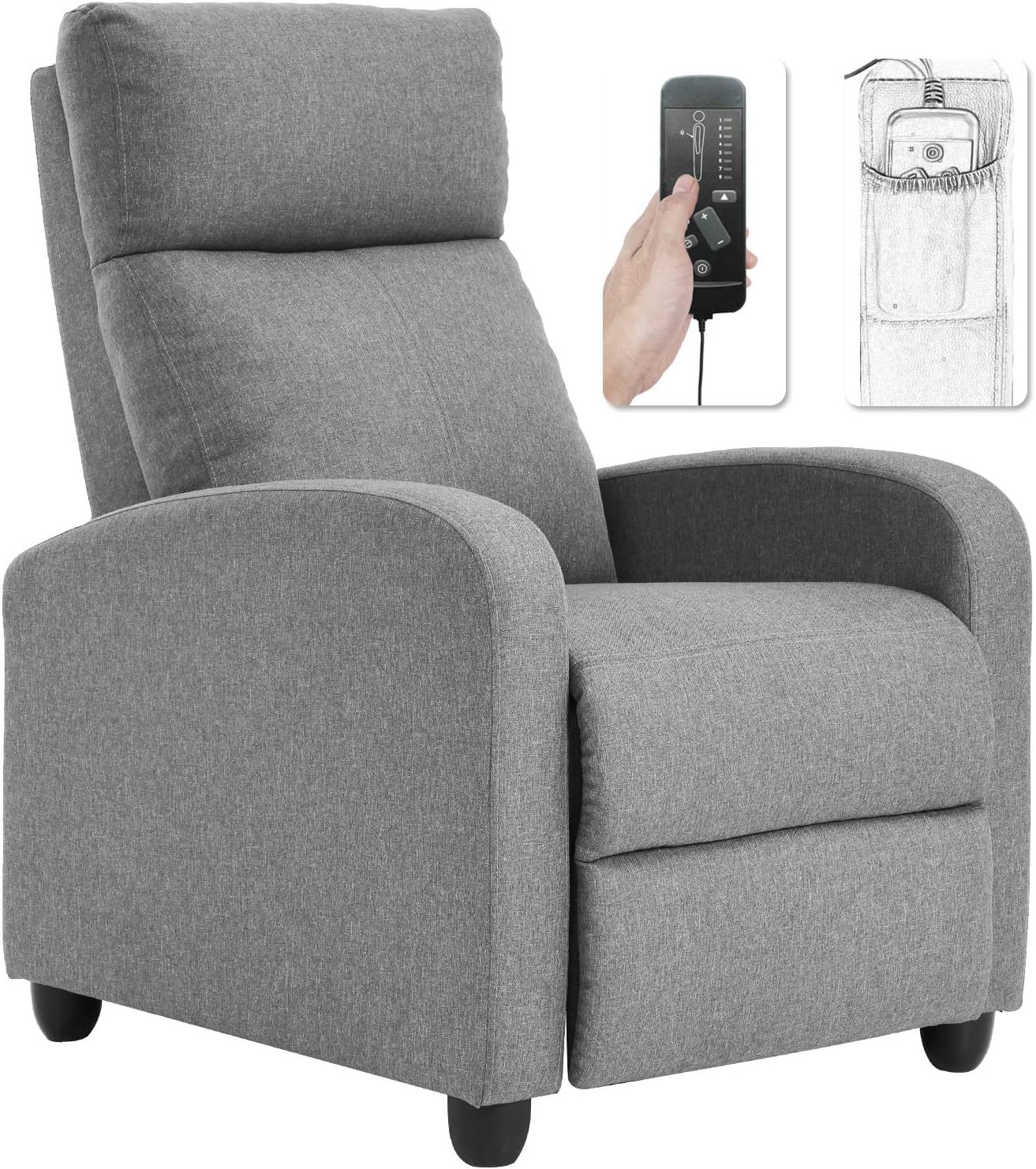BestMassage Recliner Chair with 2 Point Massage Function
