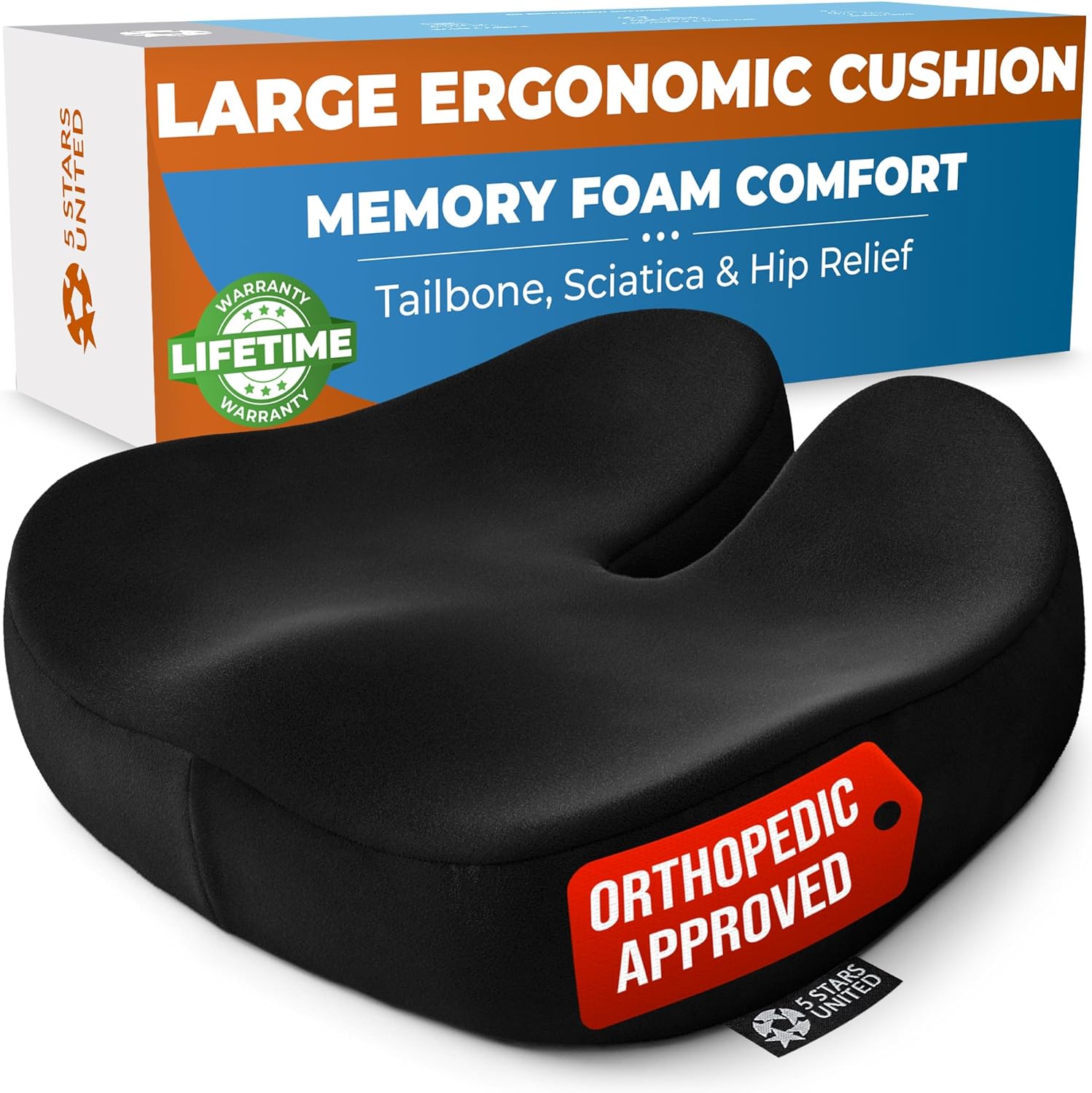 Ultimate Relief: Memory Foam Seat Cushion