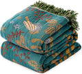 Boho Throw Blanket Cotton Throw for Couch and Sofa - Cozy Gauze 50x60