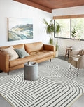 Lahome Abstract Washable 6x9 Rug - Soft Ultra-Thin Non Slip