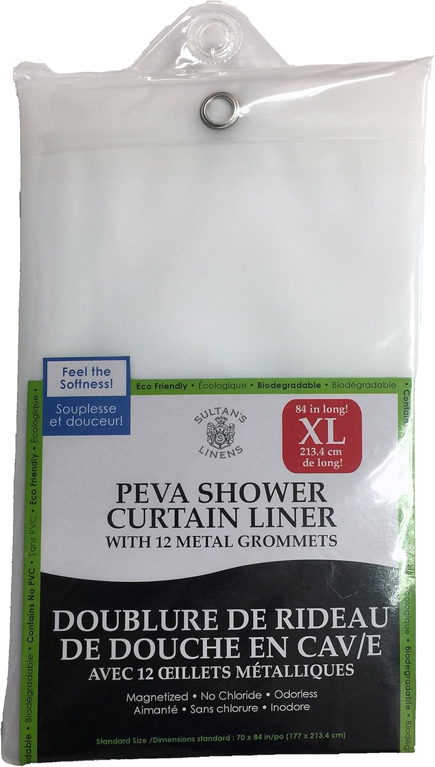 84 Extra Long Heavy Gauge Clear Shower Curtain Liner