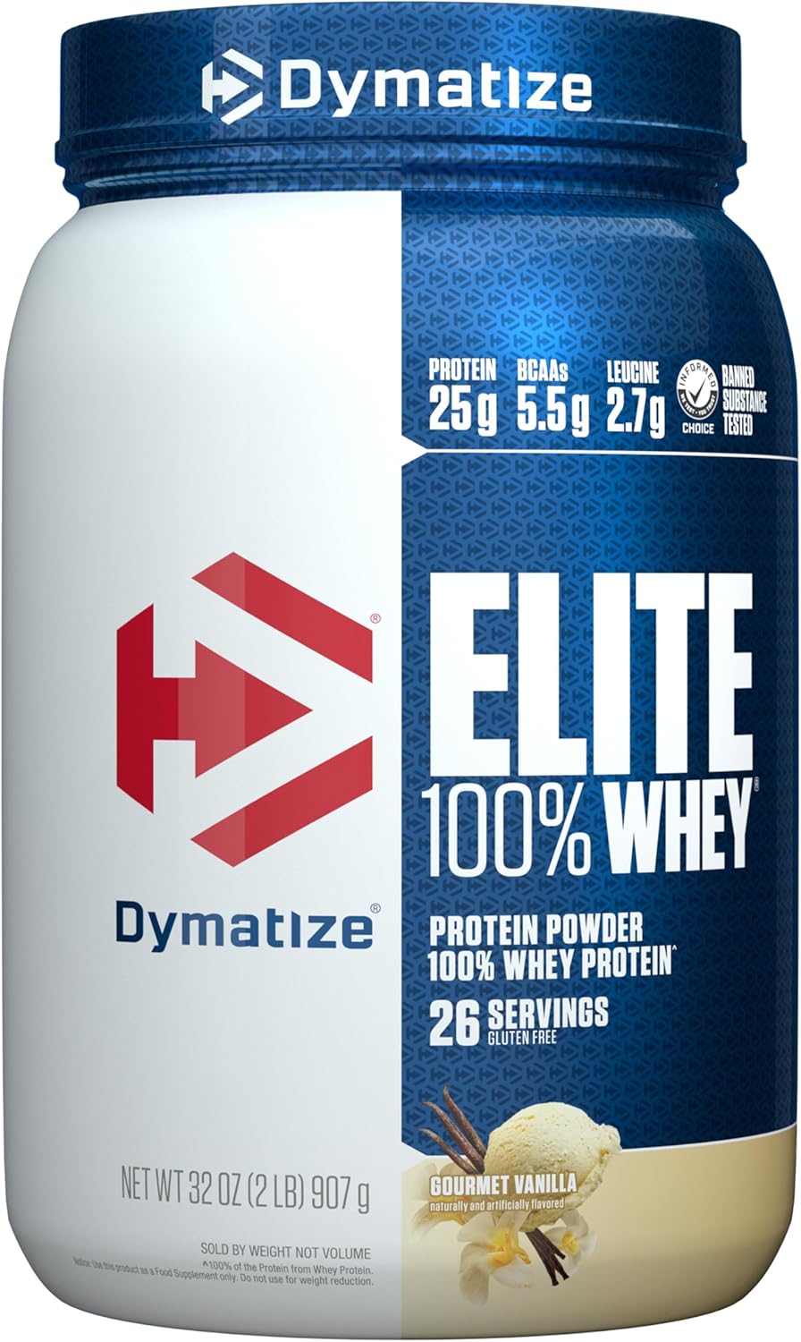 Dymatize Elite 100% Whey Protein Powder for Muscle Recovery