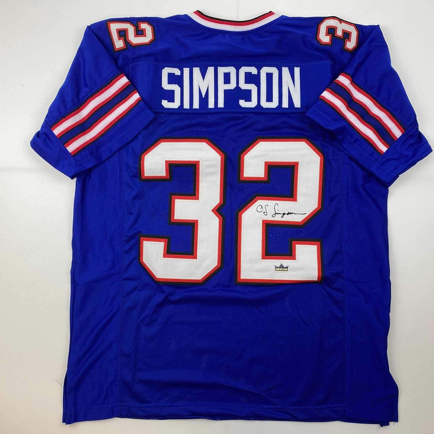 Facsimile Autographed O.J. Simpson Buffalo Blue Jersey XL