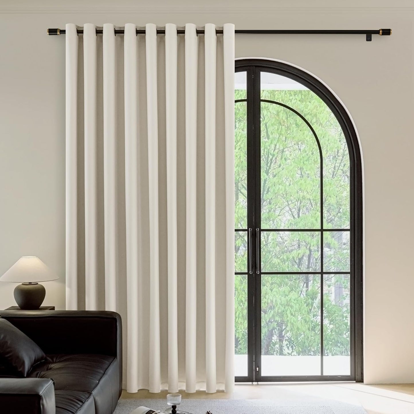 FMFUNCTEX 100% Blackout Patio Sliding Glass Door Curtains