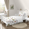 Woodland Forest Animals Toddler Bedding Set - Neutral Kids 5pc
