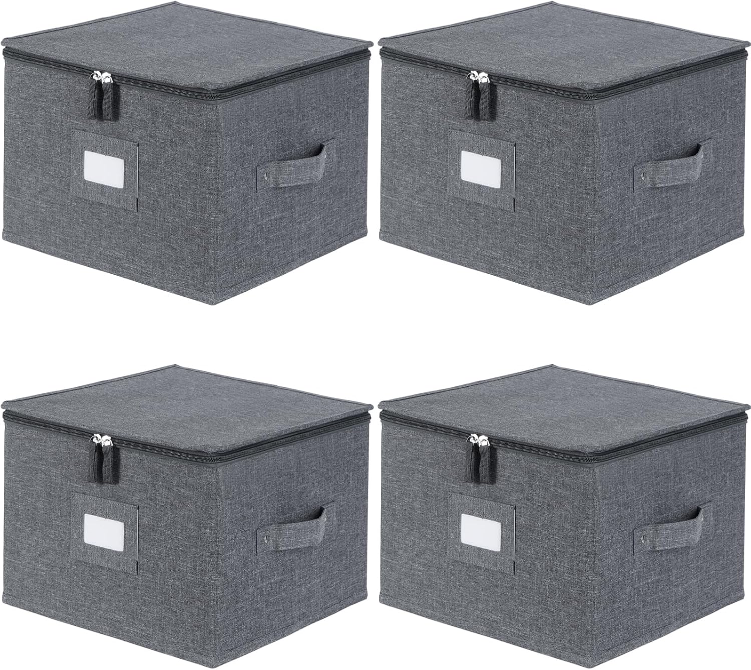 Stackable Dinnerware Storage Containers for Plates and Dishes