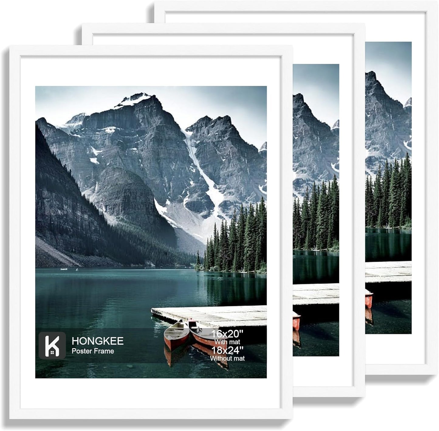 18x24 Frame Set of 3 for Photos and Posters - Modern Design