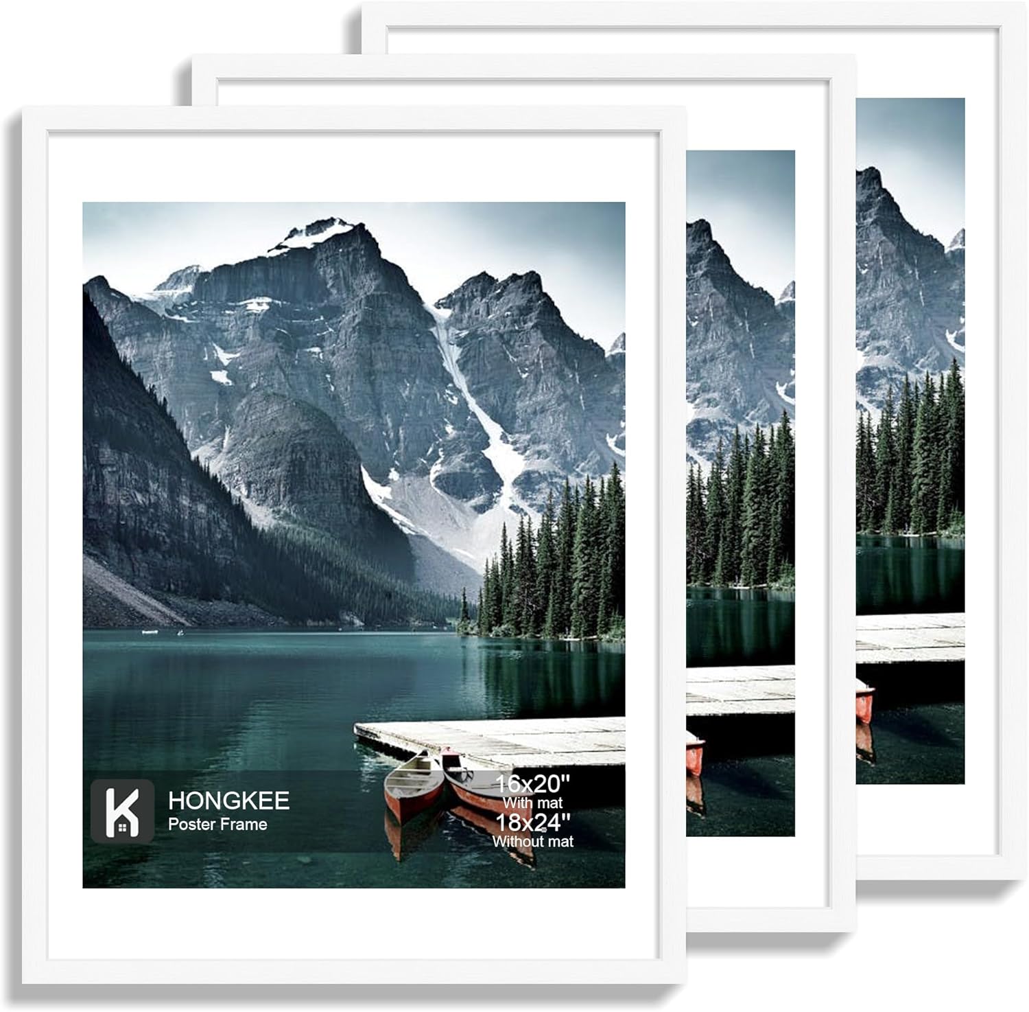 18x24 Frame Set of 3 for Photos and Posters - Modern Design