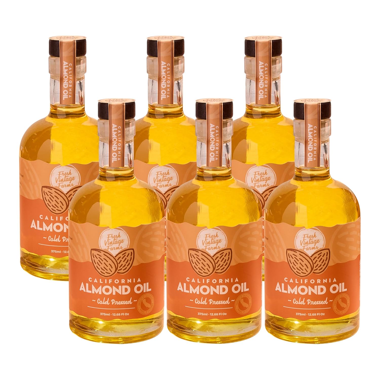 Cold Pressed Sweet Almond Oil for Healthy Cooking & Baking