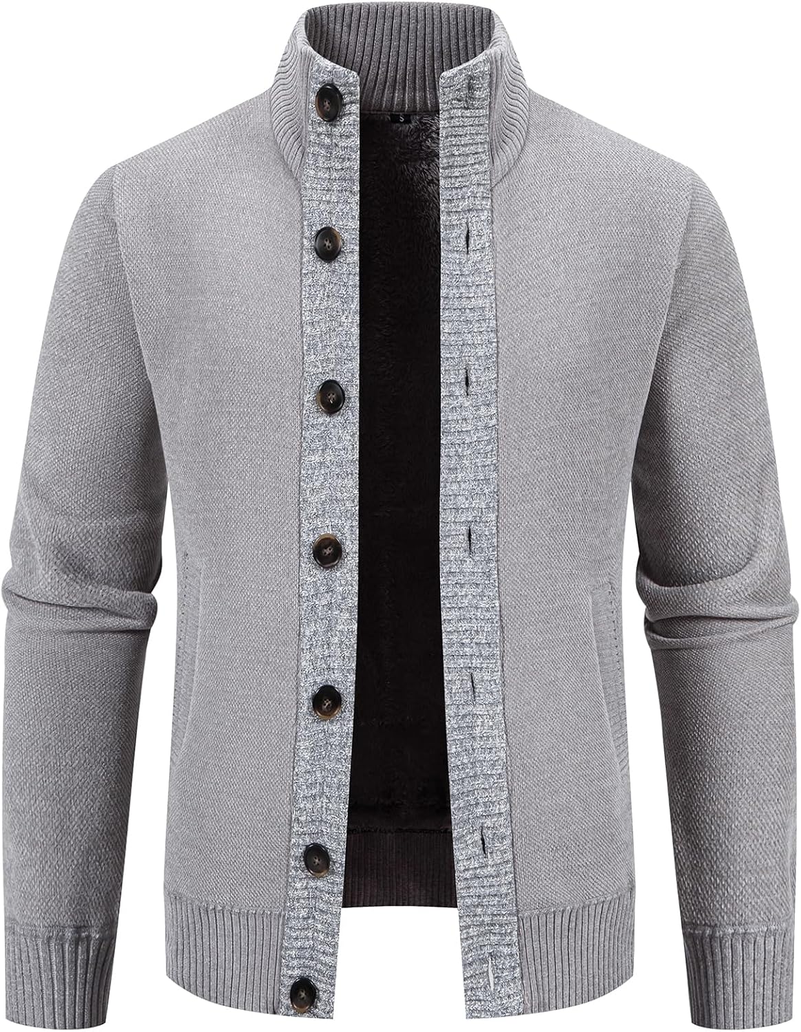 Mylldey Mens Sweater Cardigan for Fall with Soft Chenille Fabric