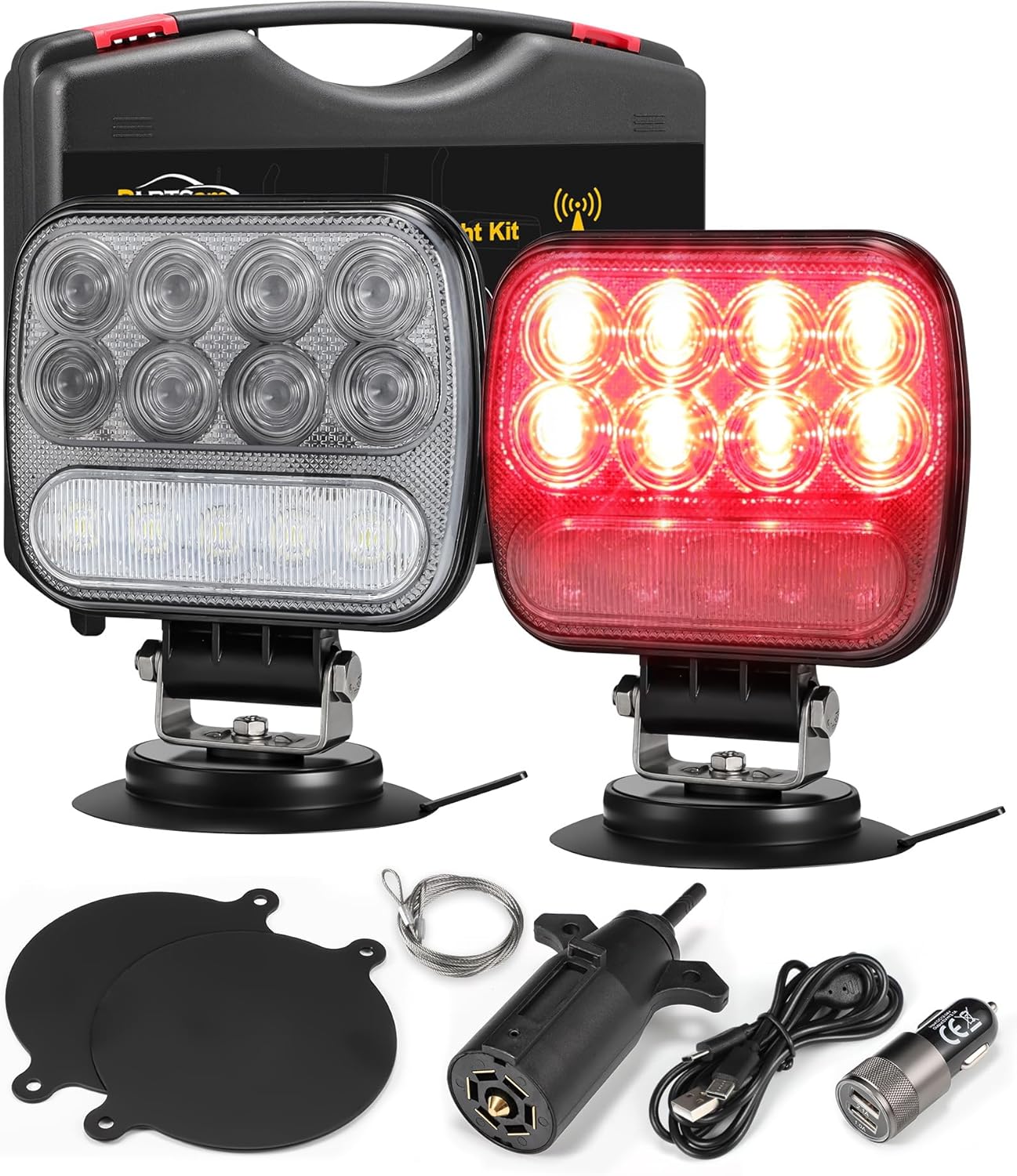 Wireless LED Trailer Light Kit for Safe Towing and Visibility
