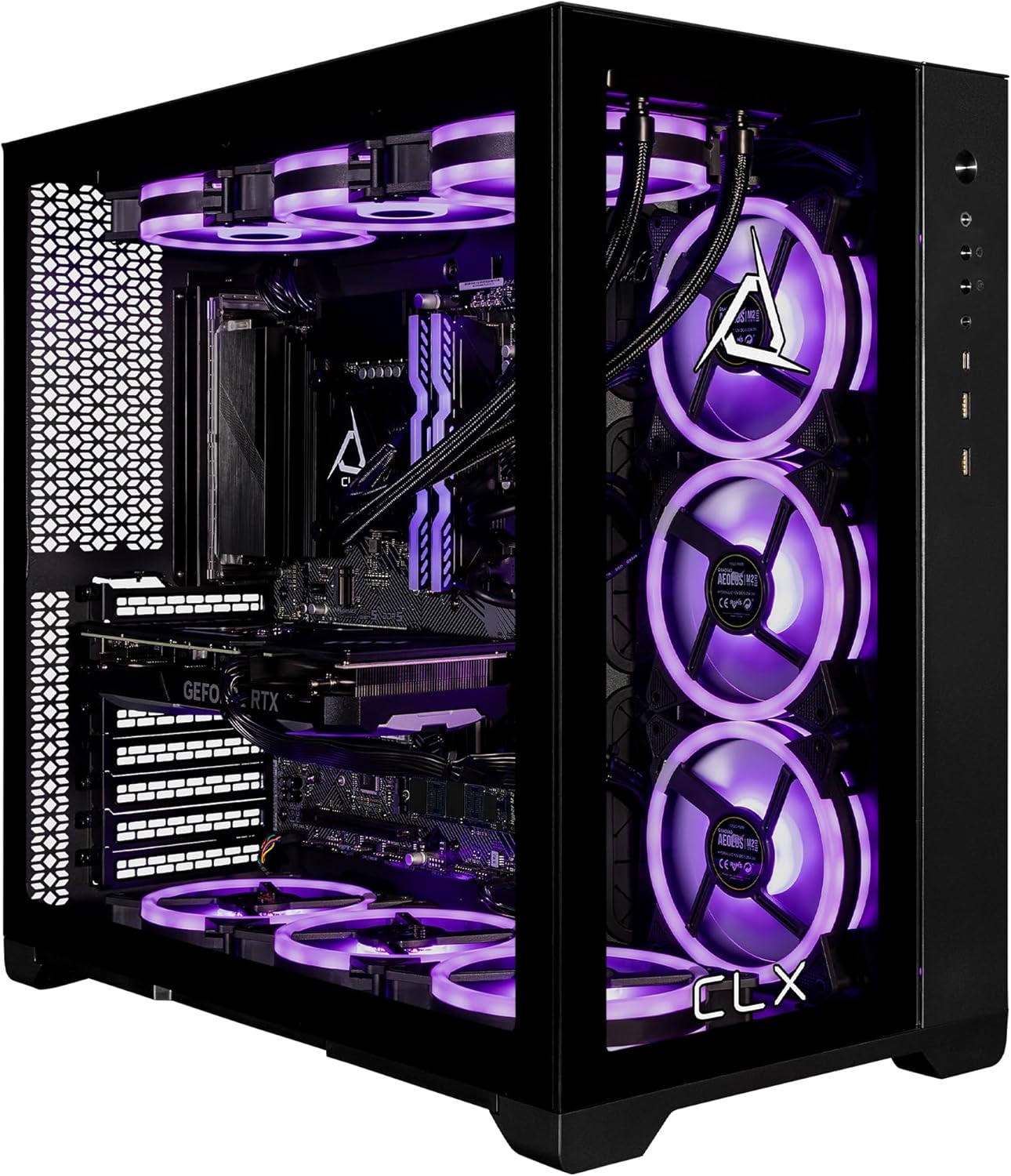 Liquid Cooled Gaming Desktop with Intel Core i9 and RTX 4070