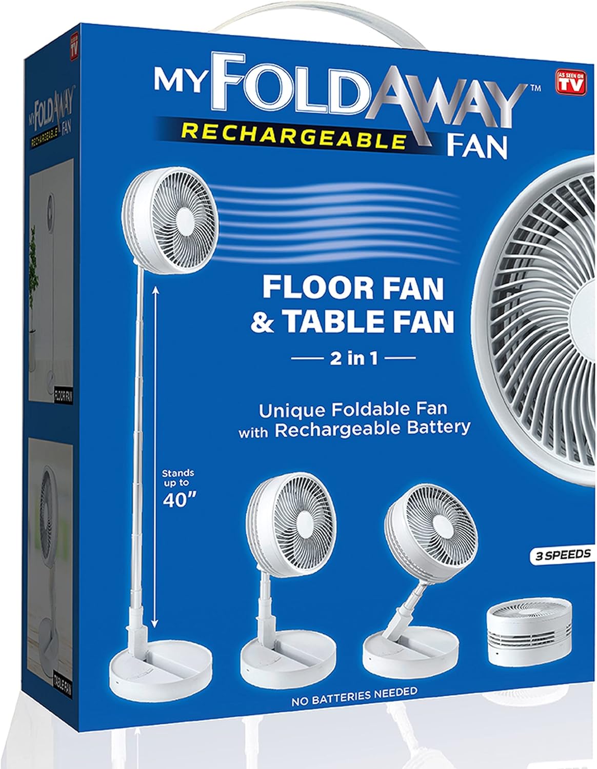 Portable Rechargeable Fan - Sleep Better Anywhere!