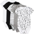 HonestBaby 5-pack Short Sleeve Bodysuits One-piece - Soft Organic