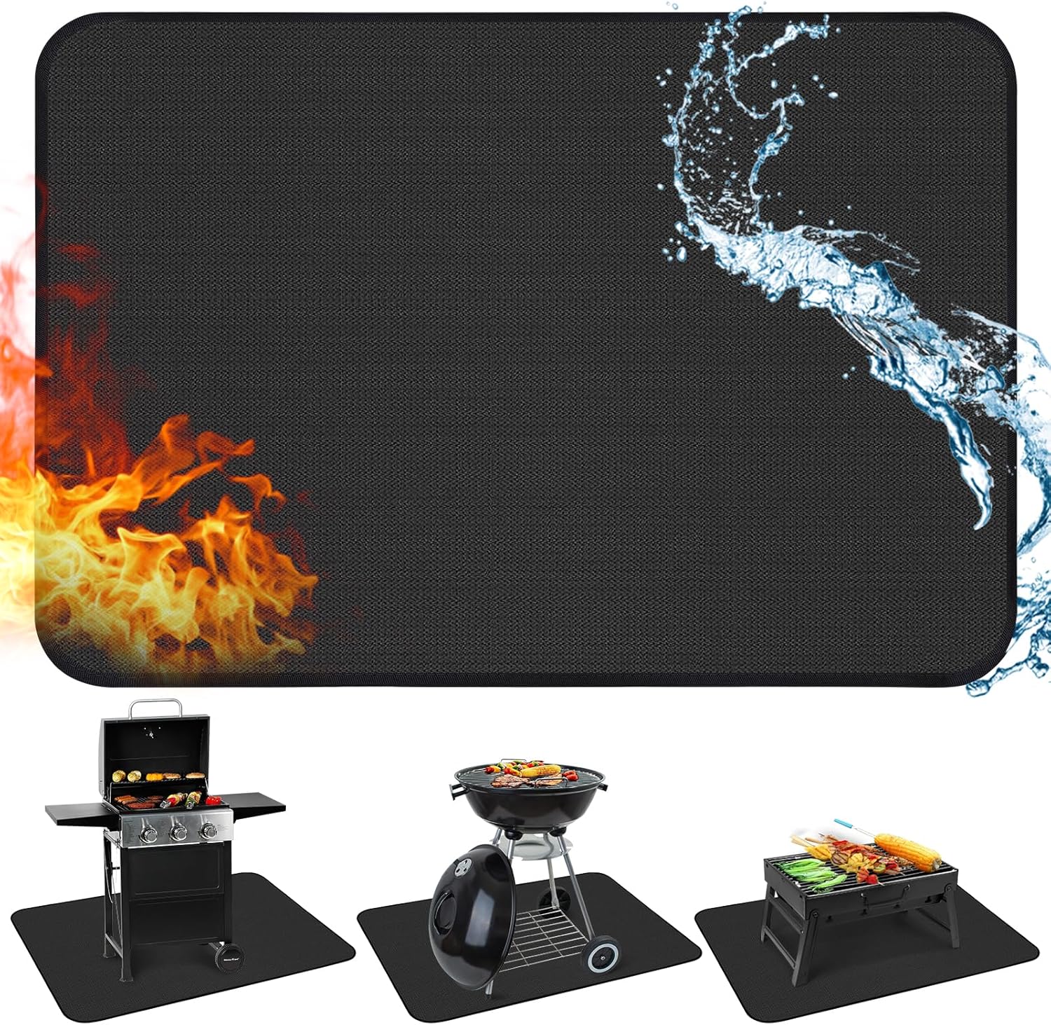 4836 Inch Under Grill Mats for Safe Outdoor Grilling Experience