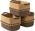 TeoKJ Set of 3 Rope Storage Baskets - Stylish Home Organization