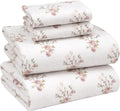RUVANTI Flannel Sheets King Size Set for Cozy All Seasons Comfort