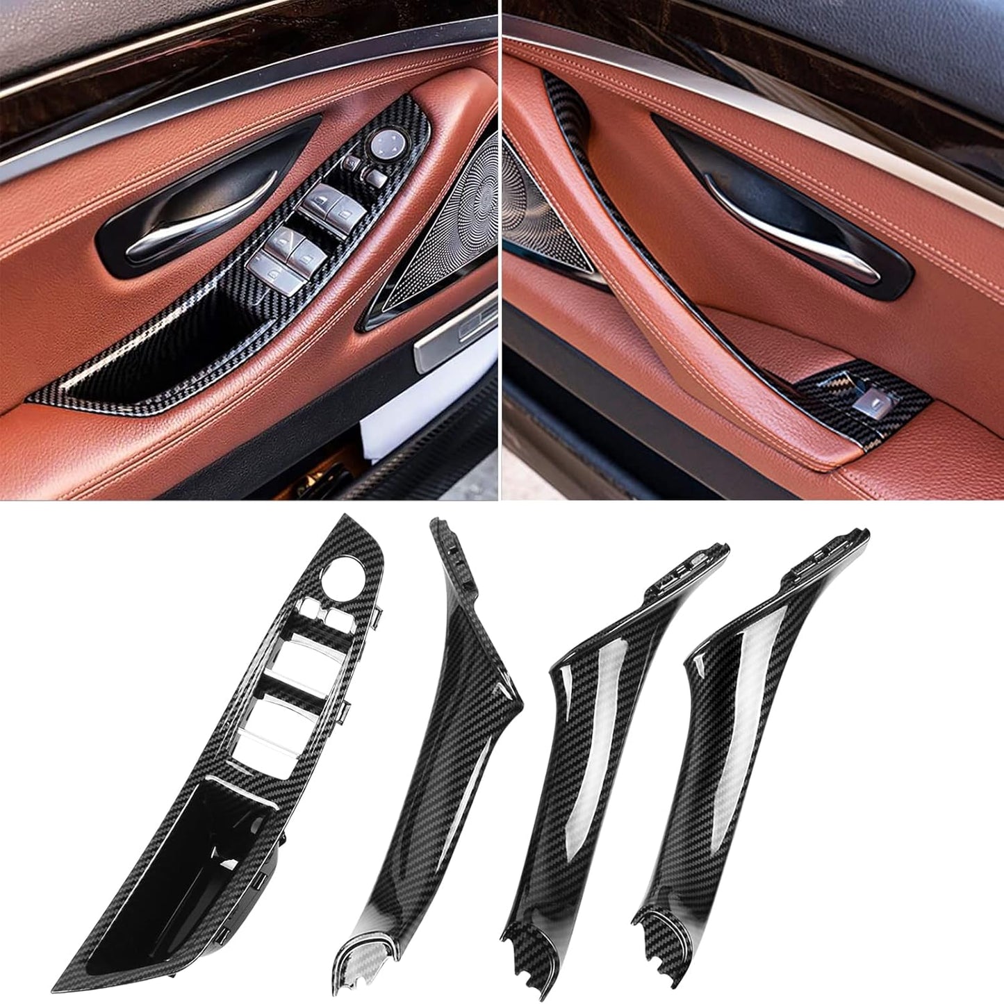 Jaronx Compatible BMW 5 Series Door Handle 7PCS Kit Upgrade