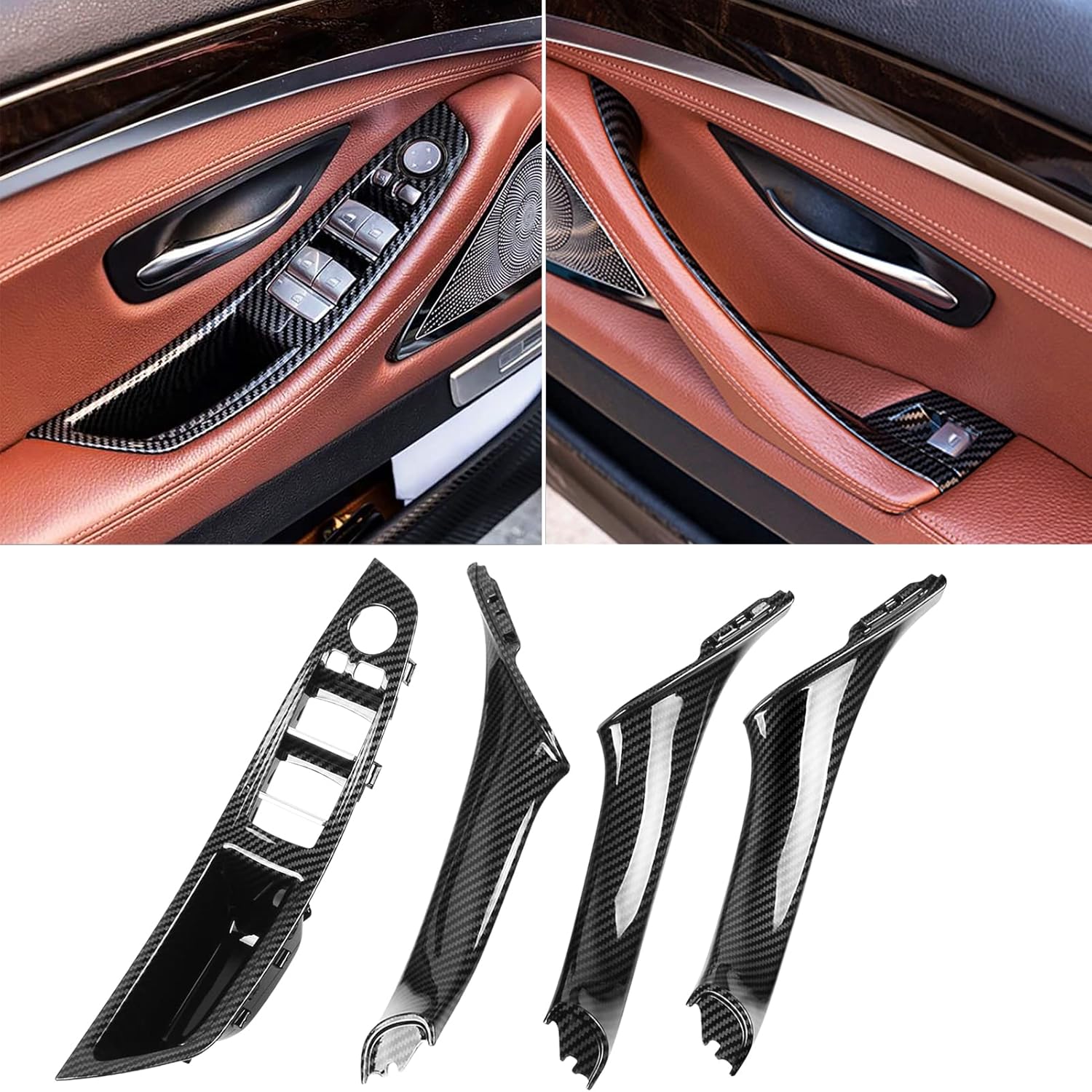 Jaronx Compatible BMW 5 Series Door Handle 7PCS Kit Upgrade
