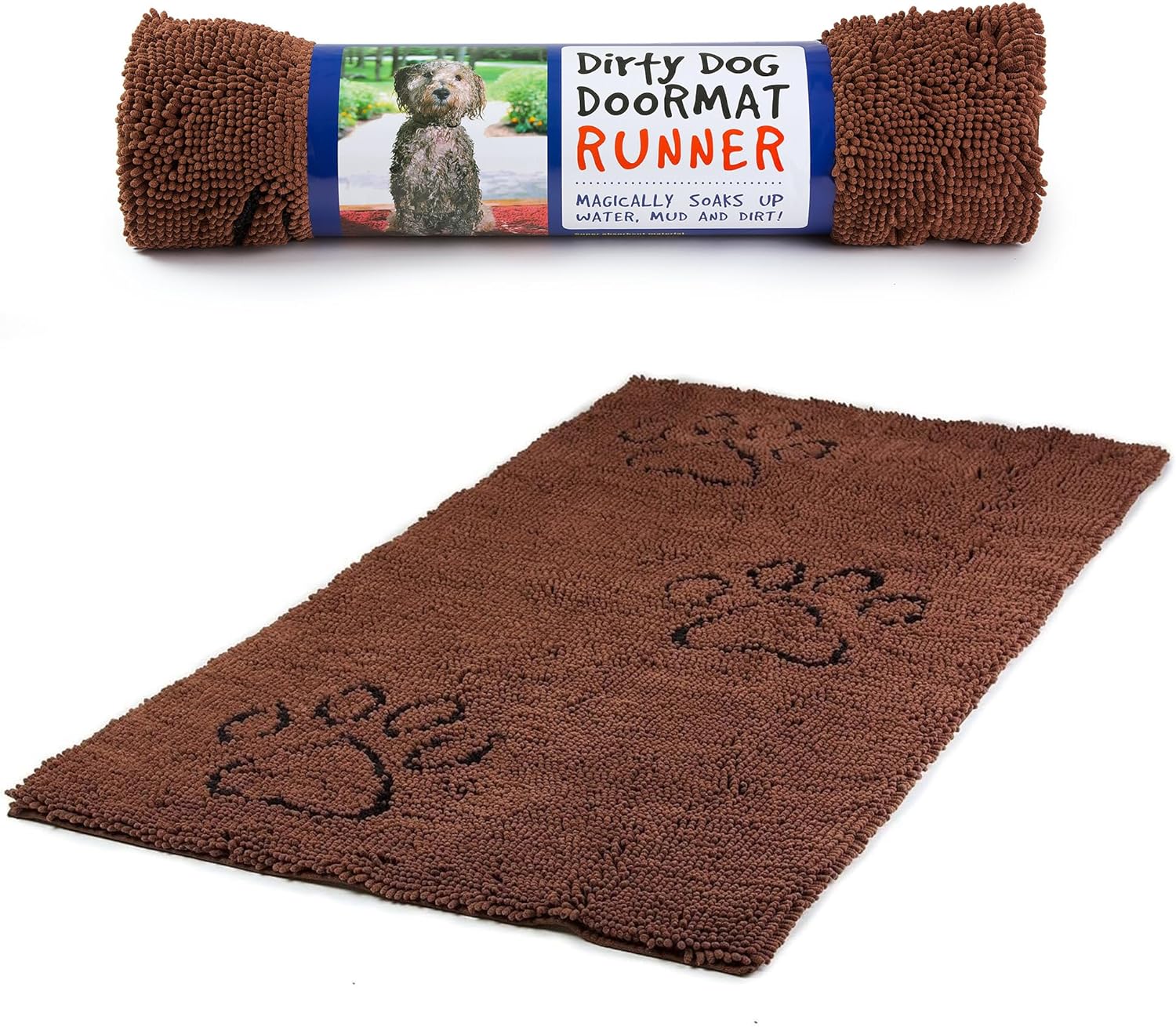 Dog Gone Smart Dirty Dog Doormat - Super Absorbent Rug for Pets