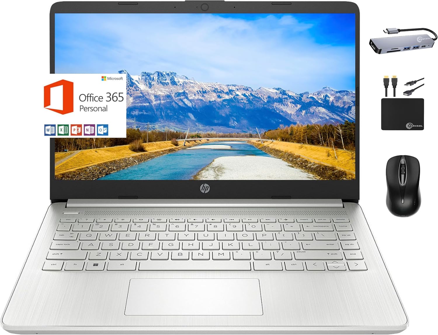 HP 2024 Premium 14 Micro-Edge Portable Laptop for Students