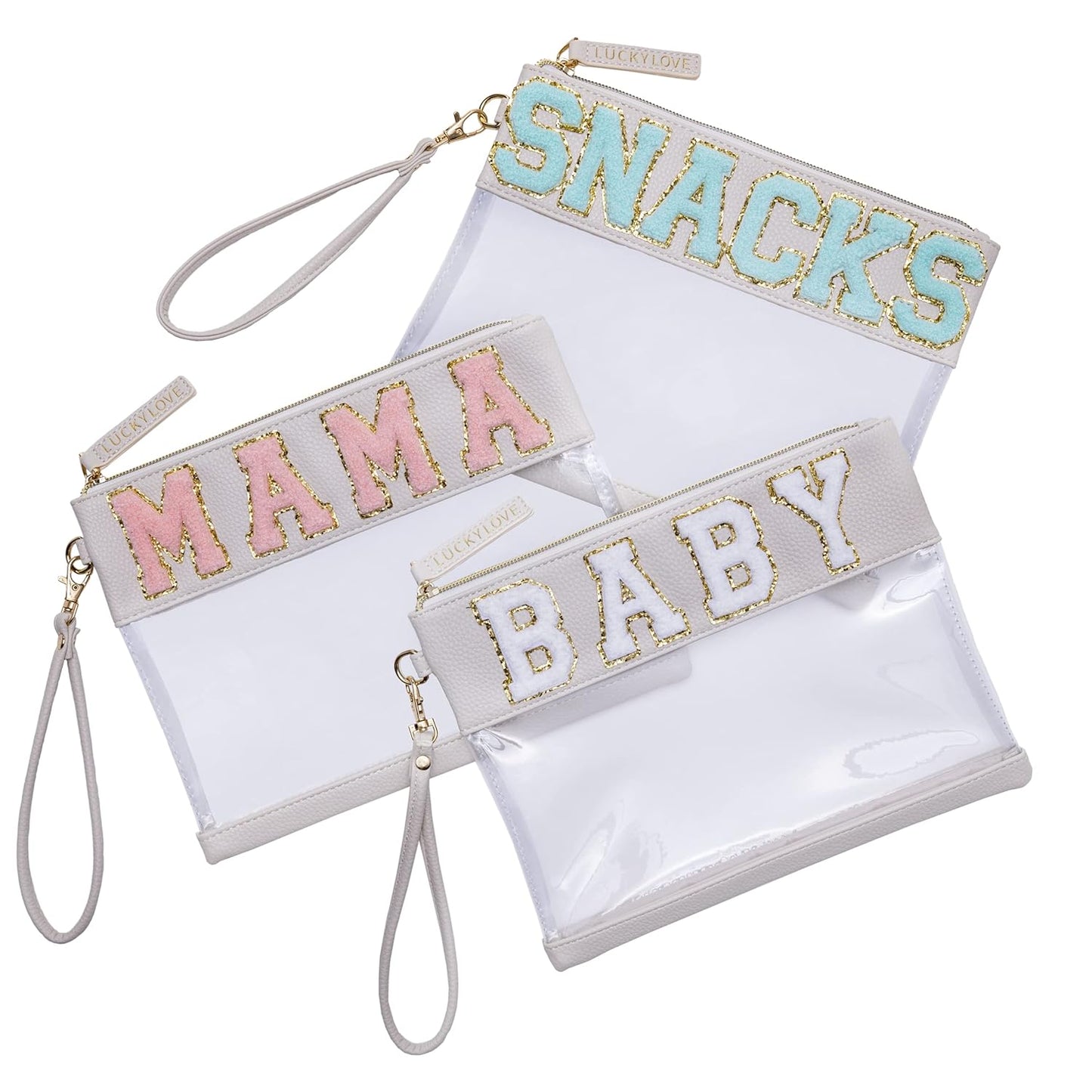 Lucky Love Diaper Bag Organizing Pouches Set of 3 for Moms