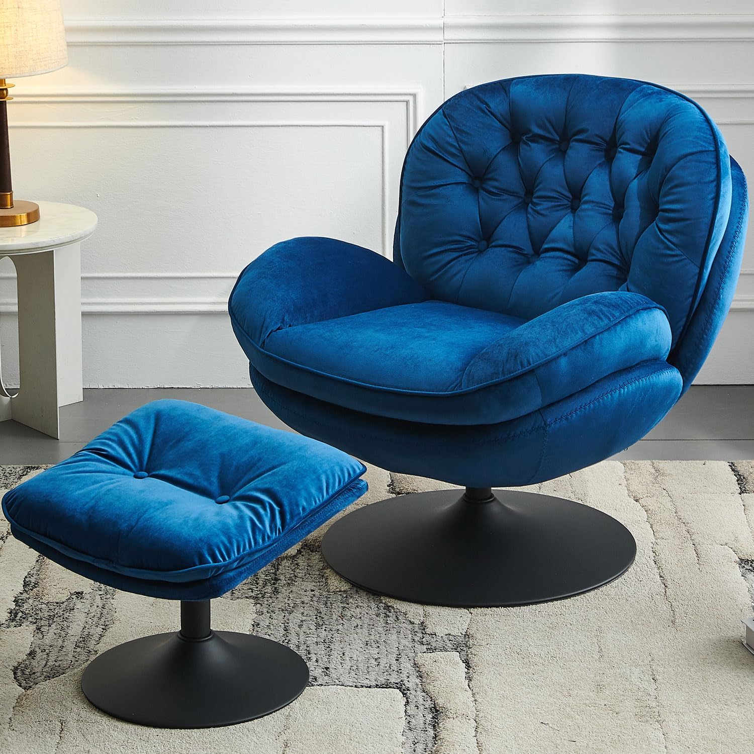 Velvet Swivel Chair Set - Comfy & Stylish TODRANI