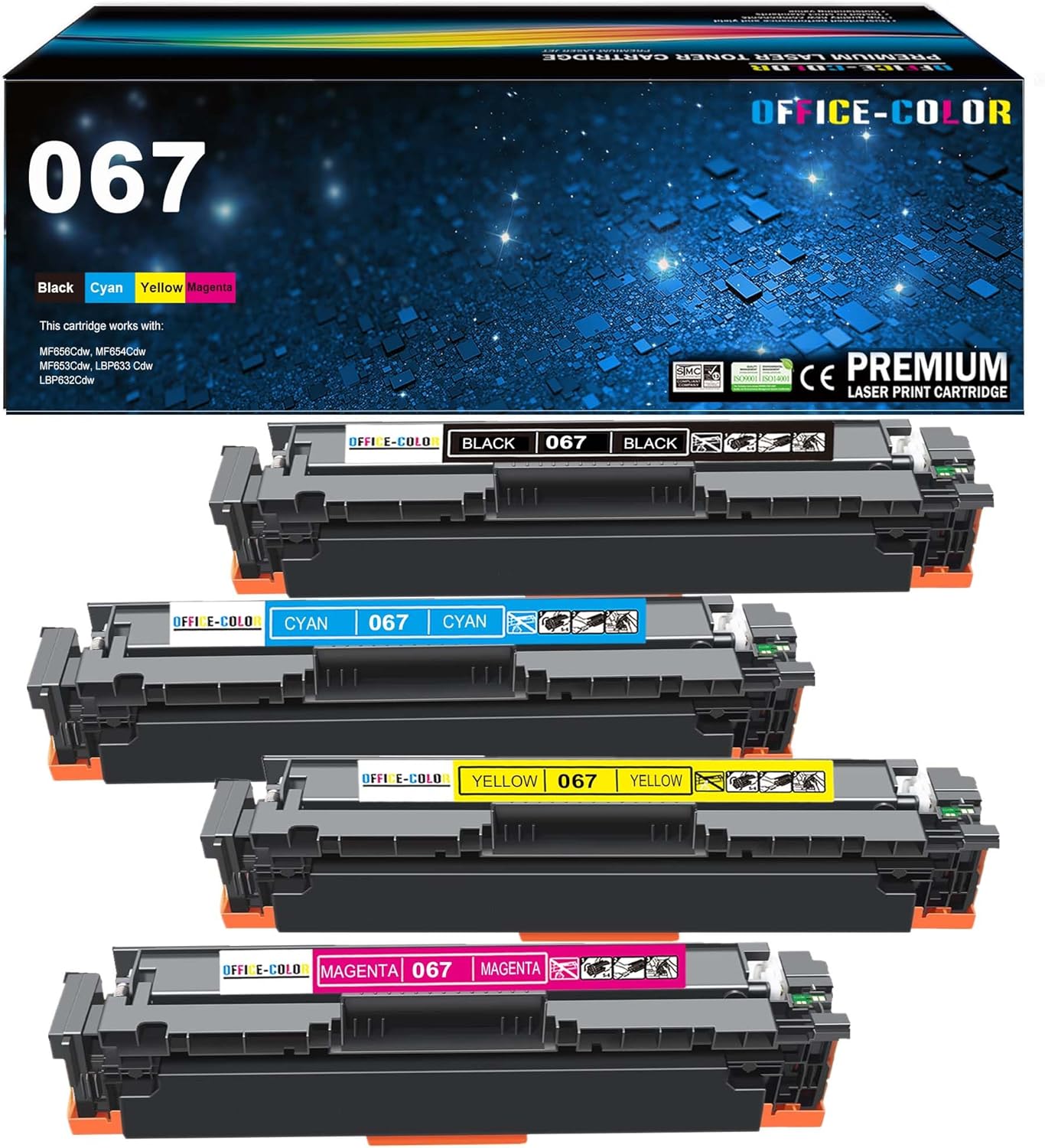 OFFICE-COLOR Compatible Canon 067 Toner Cartridges Set Review