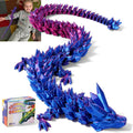31.5 in Large 3D Printed Dragon - Oversized Articulated Fidget Toy