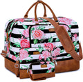 Oversized Travel Weekender Bag with Shoe Compartment for Women