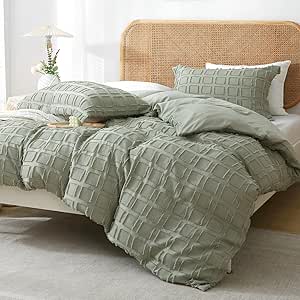 MILDLY Tufted Duvet Cover Set - Soft & Breathable Queen Size